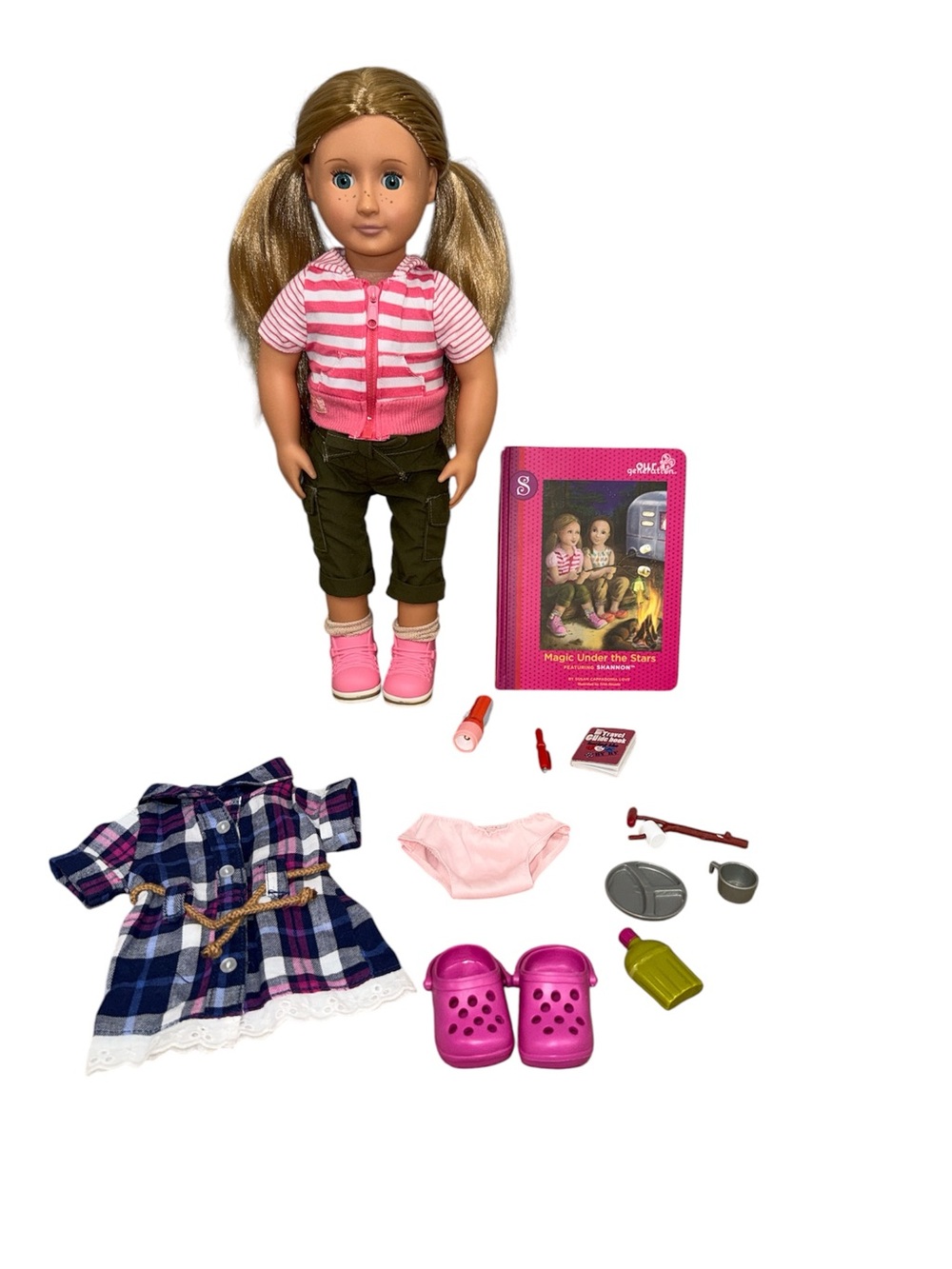 Our Generation Shannon Magic Under The Stars Doll & Books Set 18”